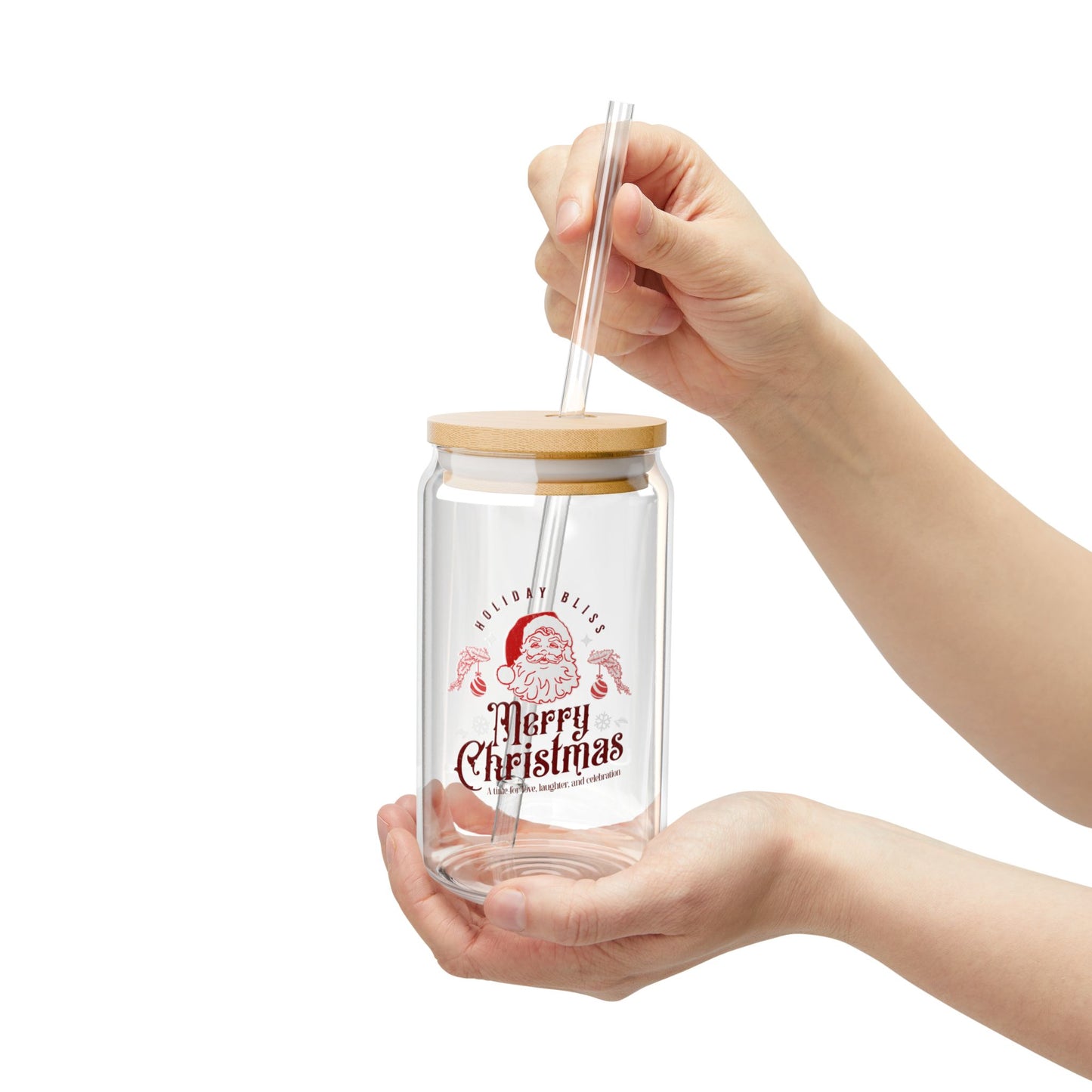Christmas Glass Tumbler
