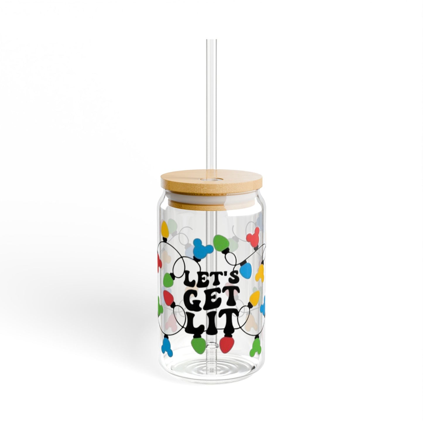 Christmas Light Glass Tumbler