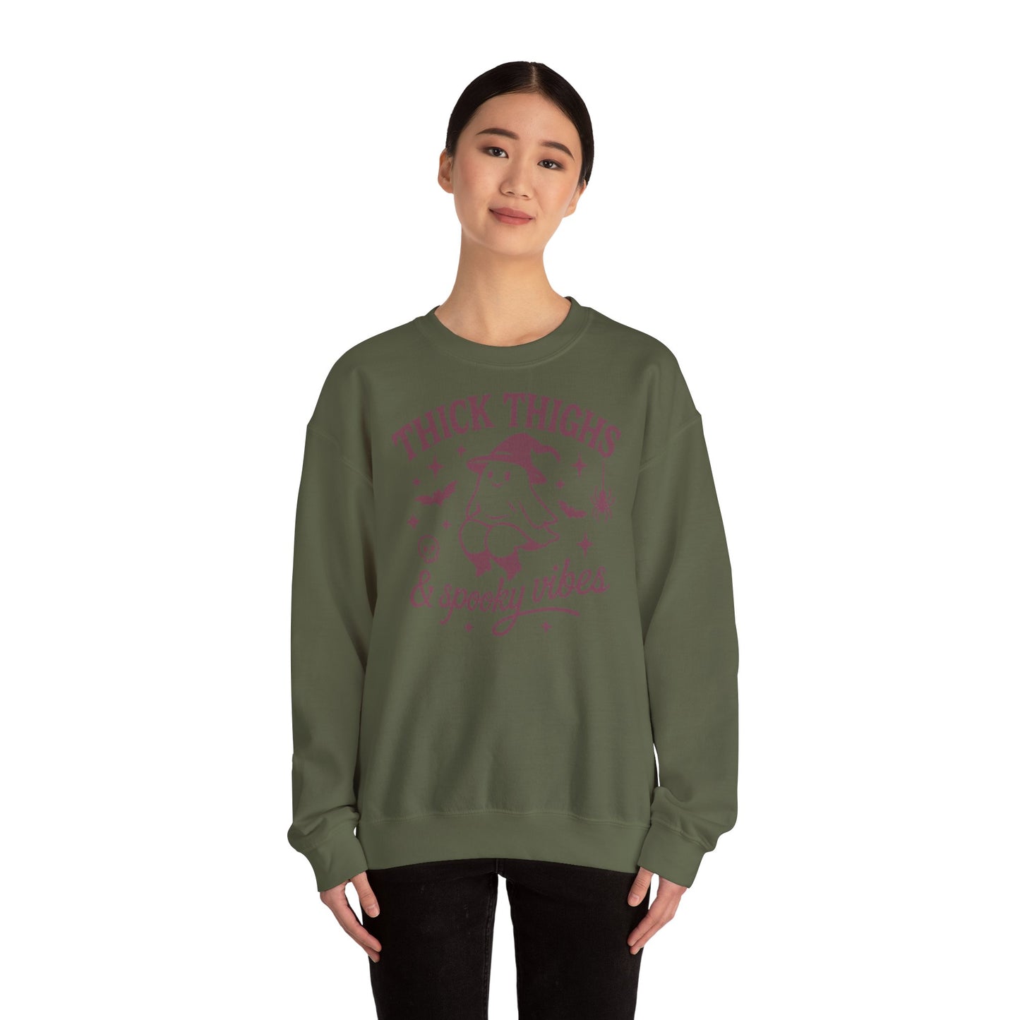 Thick Thighs Spooky Vibes Sweatshirt