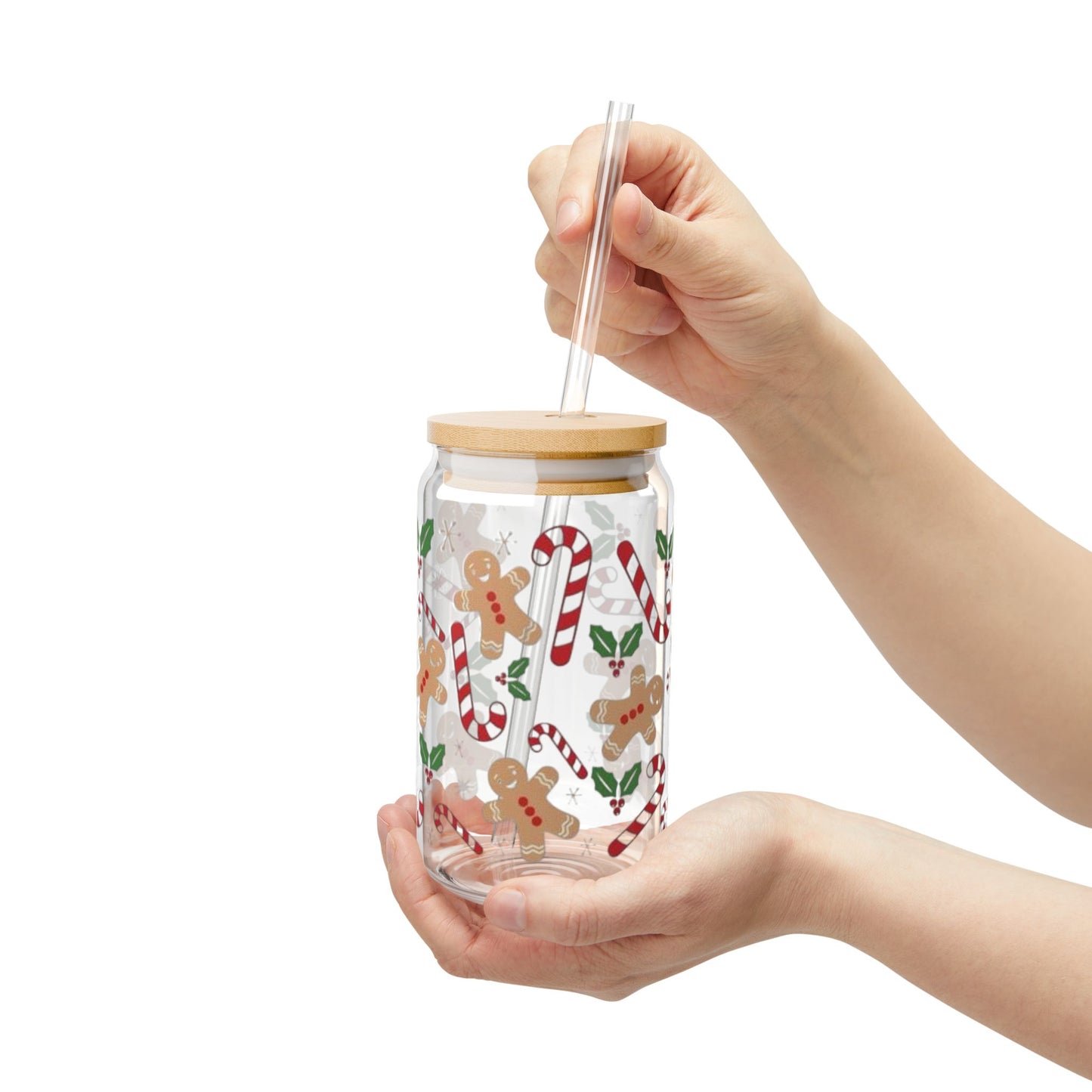 GingerbreadMan Glass Tumbler