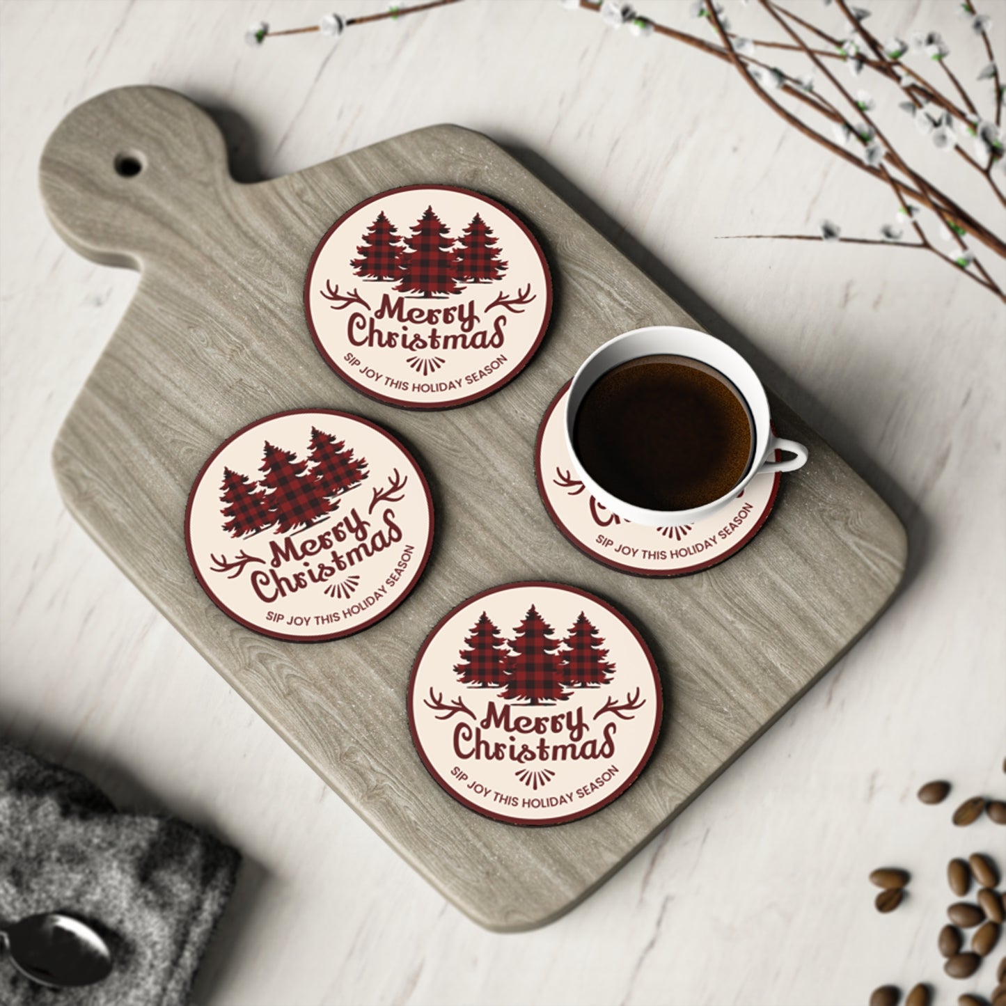 Christmas Tree Coasters
