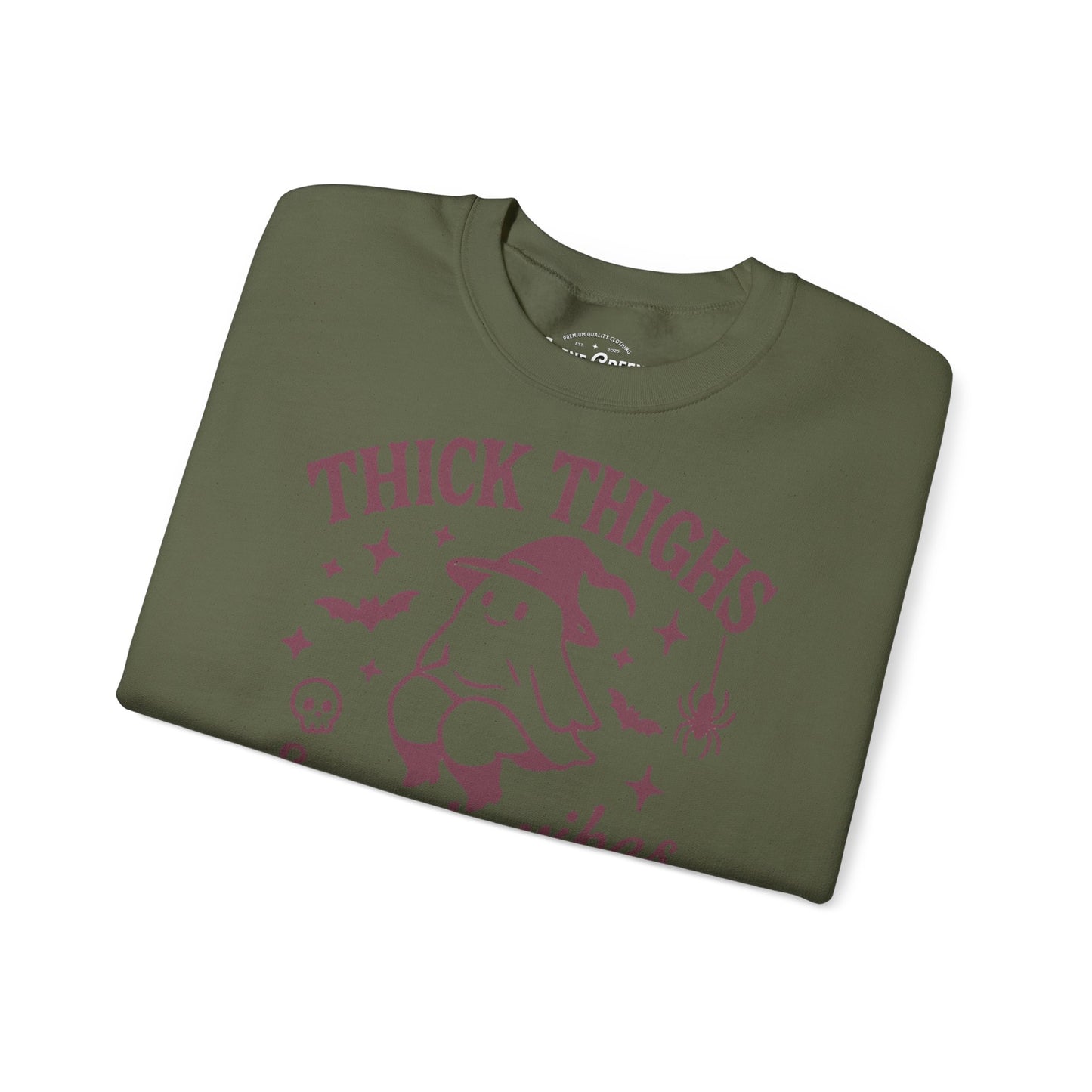 Thick Thighs Spooky Vibes Sweatshirt