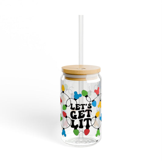 Christmas Light Glass Tumbler
