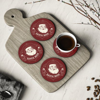 Santa Beer Coasters