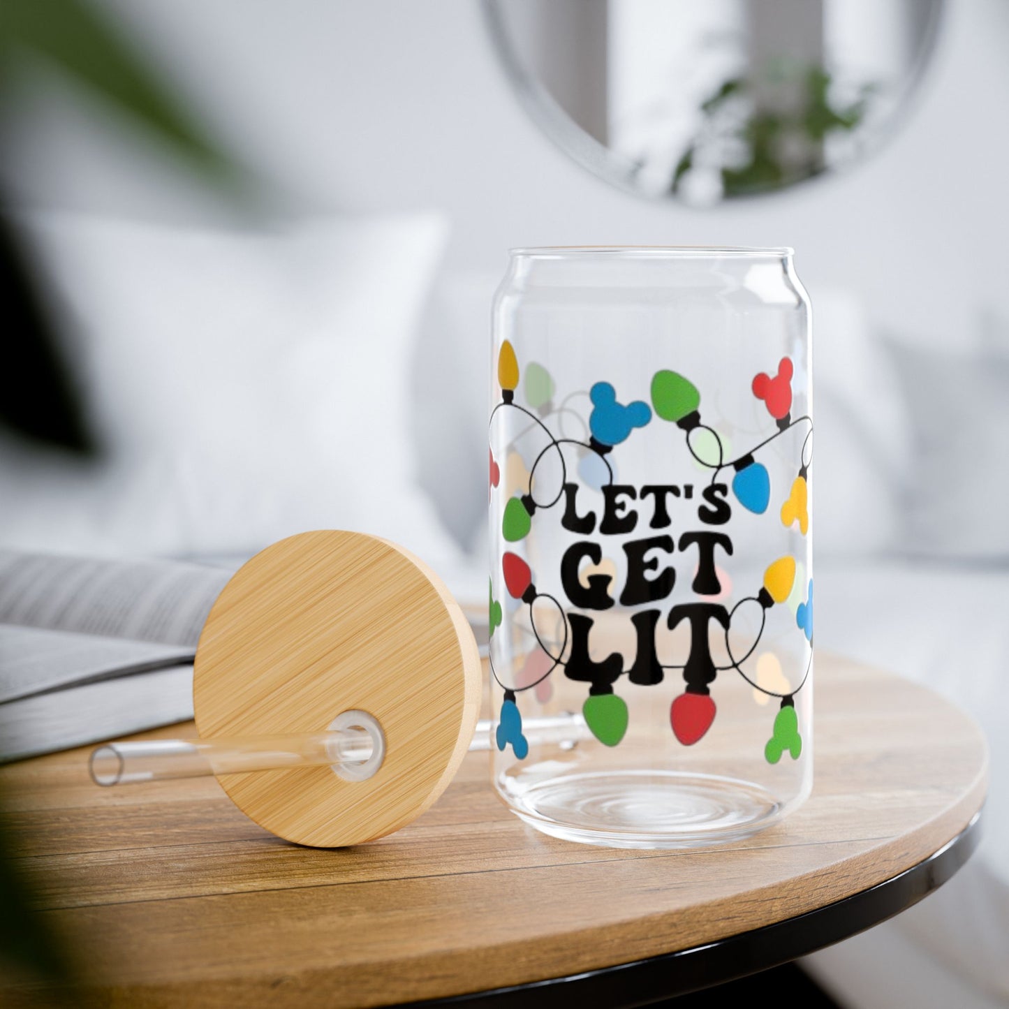 Christmas Light Glass Tumbler