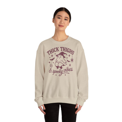 Thick Thighs Spooky Vibes Sweatshirt