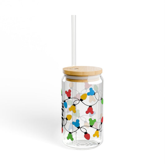 Christmas Light Glass Tumbler