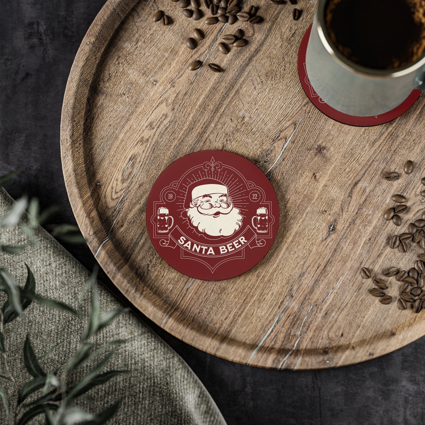 Santa Beer Coasters
