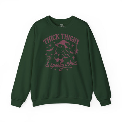 Thick Thighs Spooky Vibes Sweatshirt