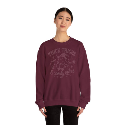 Thick Thighs Spooky Vibes Sweatshirt